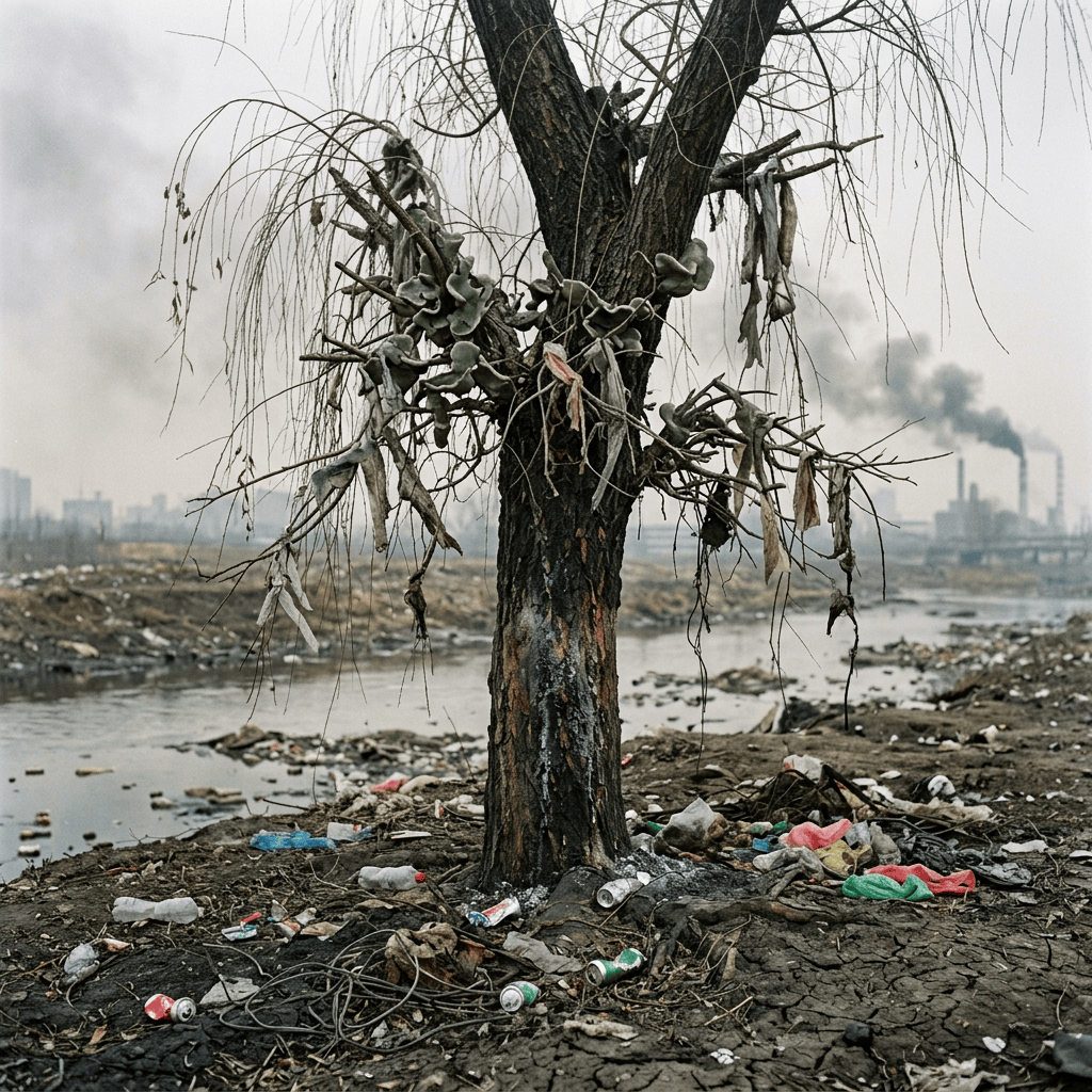 Polluted tree